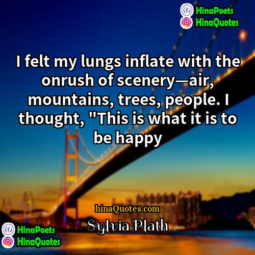 Sylvia Plath Quotes | I felt my lungs inflate with the